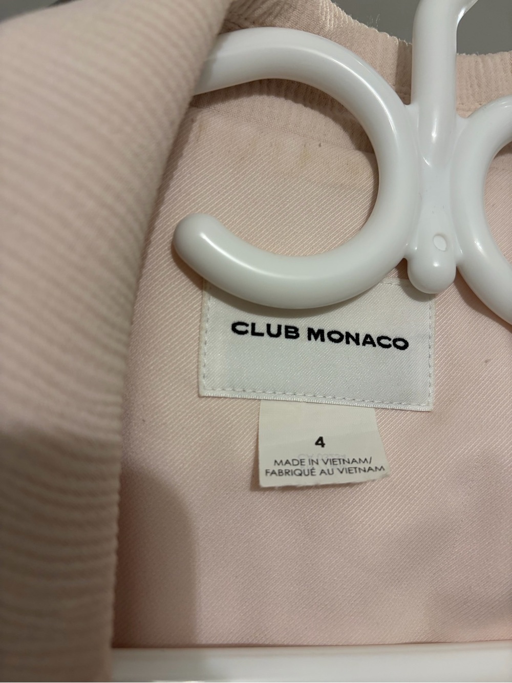 Club Monaco Soft Blush Crewneck Top